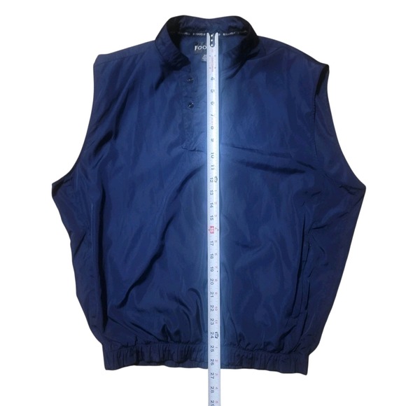 FootJoy FJ Perfromace WindShirt Golf Vest Mens Med Navy Blue 1/4 Snap Zip Pocket - Picture 5 of 8